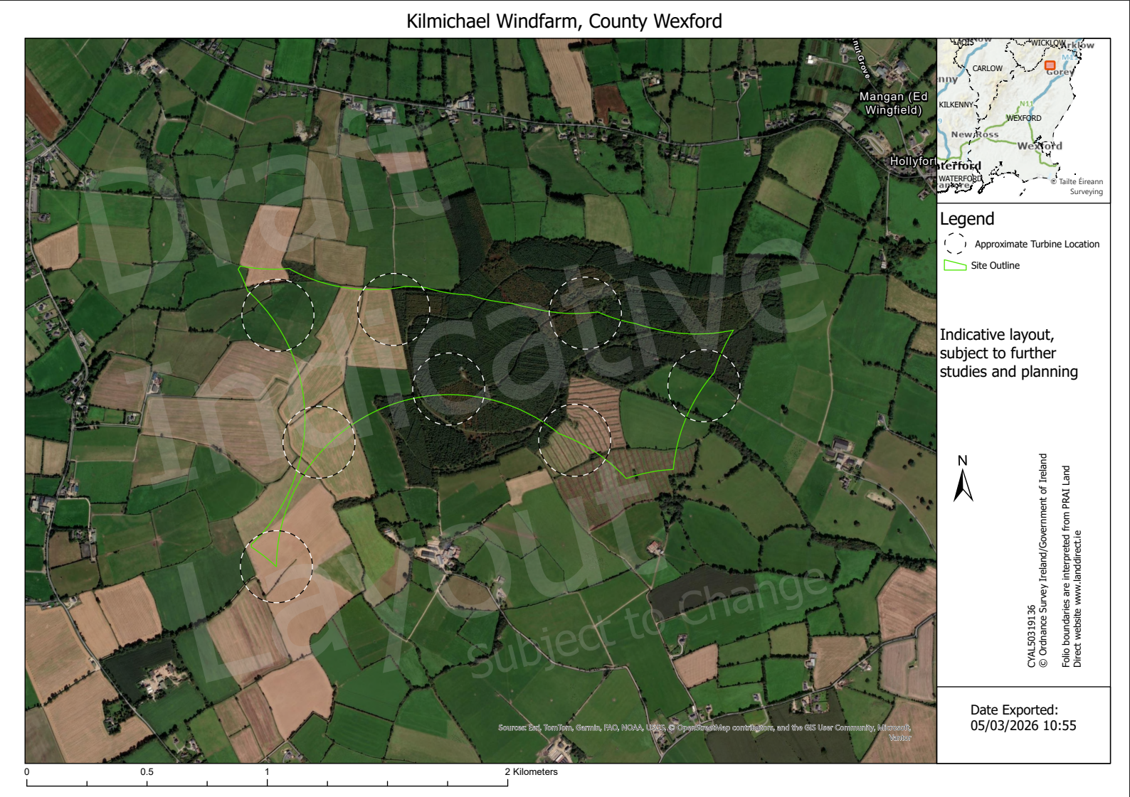 Proposed Turbine locations